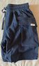 马登工装美式P44针织短裤男大口袋运动五分卫裤阿美咔叽日系休闲裤夏 藏青色 M 实拍图