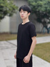 啄木鸟【3件】纯棉短袖t恤男士装2024新款印花半袖体恤宽松青年上衣服 鹿头雾霾蓝+Rea铁灰+彩色长条黑 XL 实拍图