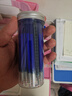 爱好（AIHAO）热可擦笔芯0.5ST笔尖可擦中性笔芯10支 墨蓝 DGR1007 实拍图
