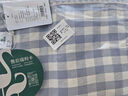 双鹤亚麻 亚麻凉席三件套 夏季亚麻凉席床单 儿童席子空调席可机洗可折叠 绿色格子（配枕套）雨露麻加厚 1.8米床适用 (实发 200cm*220cm ） 实拍图