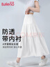班尼路（Baleno）含内衬蛋糕半身长裙女2025夏季新款遮腰显瘦亲肤透气中长款A字裙 实拍图