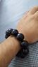 玄同红木佛珠手串圆满款文玩念珠木串绿檀金丝檀黄花梨紫檀手链 02.黑檀 珠径2.0cm*12颗 实拍图