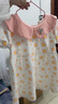 G.DUCKKIDS小黄鸭童装女童连衣裙夏季洋气儿童短袖小裙子女宝宝夏天碎花裙 粉红色 80 (建议8-10公斤 12-24个月)cm 实拍图