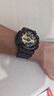 Mtin树脂表带表壳适配卡西欧G-SHOCK手表带GA110 140 GD120GLS GAX100 亮光黑色金字金扣 16mm 实拍图