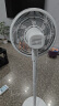 美的（Midea）电风扇家用落地扇立式节能风扇轻音低噪大风量转页扇卧室宿舍台式摇头小型电扇国家补贴 【7叶劲风 加大尺寸 遥控款】黑白SAH35BJD 实拍图