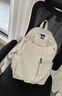 栢启歆书包双肩包背包大容量男女同款书包帆布包商务电脑包 双肩书包【白色】 实拍图