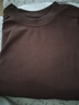 打底衫女内搭春2025夏季新款圆领长袖t恤女宽松百搭上衣T恤 愚仁1045咖啡色 3XL 实拍图