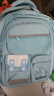 靓宝宝库洛米三到六女孩小学生减负护脊大容量一年级二女童轻便儿童书包 小号蓝色(适合1-2年级) 实拍图