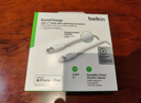 贝尔金（BELKIN）苹果数据线 PD快充 Type-C转Lightning充电线 MFi认证 iPhone手机充电线 1米白色编织 CAA004 实拍图
