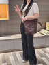 GUSKI包包女包2025新款品牌女士真皮斜挎单肩腋下水桶包生日礼物送女友 咖啡色【coffee】 实拍图