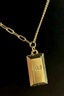 中国黄金（CHINA GOLD）黄金项链女足金小金砖吊坠金项链情人节生日礼物送女友老婆妈妈 【今/次日达】足金吊坠+s925银链 实拍图