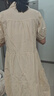 婧麒（JOYNCLEON）孕妇装夏季可哺乳连衣裙小个子短袖宽松孕妇长裙 杏M Jly156791 实拍图