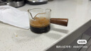 半物生活咖啡接液杯玻璃带刻度意式浓缩咖啡萃取量杯迷你木柄小奶盅盎司杯 实拍图