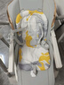 婴之梦宝宝餐椅婴儿0-6岁多功能二合一摇椅可坐躺折叠儿童吃饭餐桌椅 珍白+餐椅摇椅+万向轮+涂鸦软垫 实拍图