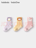 巴拉巴拉balaOne袜子冬保暖袜婴幼儿地板袜防着凉提花三双装208425172202 实拍图