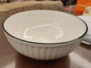 京东京造 碗 大容量汤碗水煮碗陶瓷碗家用大号面碗沙拉碗 8英寸山田碗*2 实拍图