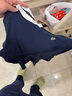 LACOSTE法国鳄鱼女装25春夏新款拼色纯棉修身舒适短袖T恤|TF2432 HHW/藏青色/白色拼色 L 40 实拍图
