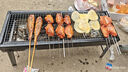 心楠烧烤炉家用烧烤架户外折叠便携式炉子室内烤肉架子网炭烤架 户外折叠烧烤架【白色碳槽】 实拍图