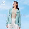 特步防晒衣女夏装绵绵冰3.0冰丝透气UPF50+抗紫外线运动服户外外套 天青色 XL 实拍图