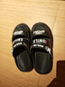 沙滩鞋男款夏季外穿休闲防滑耐磨踩屎感拖鞋男士增高运动开车凉鞋 黑武士 42 实拍图
