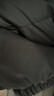 保姆鹅  儿童羽绒服宝宝中长款护脸加厚鸭绒外套防风保暖童装冬装 炭黑 150 实拍图