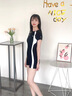 安踏（ANTA）泳衣女士连体平角游泳衣女遮肚防晒显瘦保守抗氯速干温泉运动泳装 实拍图