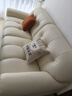 冬熊棉花糖真皮沙发法式奶油风客厅小户型轻奢白色钢琴键云朵沙发 【三人位2.2米】 生态皮【旗舰版】凝胶记忆棉+6CM紫罗兰 实拍图