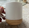 炊大皇马克杯 木底陶瓷杯高颜值办公防滑咖啡杯牛奶杯水杯 白色350ml 实拍图