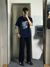 JEANSWEST CLUB真维斯短袖男夏季纯棉美式潮牌男士t恤宽松简约休闲亲肤男款上衣 实拍图