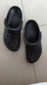 卡骆驰crocs洞洞鞋贝雅卡骆班轻便耐磨一脚蹬休闲鞋|205089 黑色/白色-066 39 (240mm) 实拍图