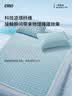 一默乳胶凉席夏季小冰块升级款冰砖凉垫可折叠A类透气凉感席冰丝凉席 【冰沙蓝】凉而不冰丨母婴A类 三件套丨 180cm*200cm 丨绑带款 实拍图