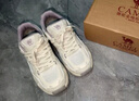 骆驼（CAMEL）漫游复古慢跑鞋女户外运动鞋子 K23S09L7014-1 奶白/橄榄绿 38 实拍图