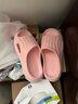 名创优品（MINISO）家居拖鞋男女情侣家用舒适浴室防滑防臭凉拖鞋夏 樱花粉38-39 实拍图