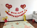 婚恋倾城周岁生日装饰宝宝男女孩礼物龙宝一周岁抓周背景墙布置套餐 实拍图