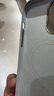 森淳 MagSafe超细纤维布纹内置磁吸适用iPhone17手机壳法兰绒磨砂苹果全包金属高端轻奢新款防摔保护套 银空灰-强磁 苹果14Promax 实拍图
