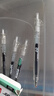 得力（deli）速干按动中性笔 双球珠ST笔头 0.5mm学生中性笔刷题笔考试笔 双核芯黑色5支/盒S08-E5 实拍图