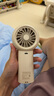 几素25新品风宝高速小风炮小风扇手持迷你小型随身便携式usb充电大风力办公室学生轻音户外露营电风扇 【棕】plus版+5挡劲风+4000mAh 实拍图