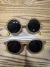 OLIVIO&CO儿童墨镜太阳镜男女童防紫外线宝宝墨镜UV偏光太阳镜OO镜 沙滩棕【3-7岁】圆形 全色 实拍图