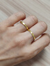 中国黄金（CHINA GOLD）黄金碎碎冰戒指男女足金素圈指环固口情侣对戒520礼物送老婆女友 碎碎冰戒指 圈号14【国金礼盒】 约1g 实拍图