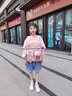 凯奇猫（KAIQIMAO）小学生书包女孩一二三到六年级初中生儿童双肩包超轻便减负防泼水 大号粉色(琳娜贝儿+3张装饰卡 ） 实拍图