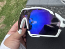 RUDY PROJECT璐迪骑行眼镜智能变色太阳镜自行车跑步运动墨镜日夜可用CUTLINE 光泽白/黑/光致变色镀膜紫 实拍图