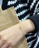 中国黄金（CHINA GOLD） 18k黄金环环相扣手链女款双环纪念老婆生日礼物情人节礼物送女友 18K金环环相扣手链【品牌礼盒】 约0.75g 实拍图