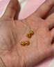 纵横金业足金999   黄金转运珠 金珠子  1克 单颗 顶珠 散珠 手串diy 1克  转运珠 实拍图