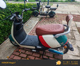 立马电动摩托车MINI 80公里长续航1200W电机60V20Ah铅酸电池外卖家用舒适出行电动车 品红绿 实拍图