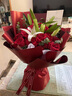 植伴康乃馨百合鲜花生日祝福探望病人母亲节鲜花速递送妈妈全国同城店 L款-19朵红玫瑰加2只百合 实拍图