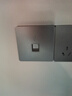 万级 超六类网络面板 一位单口86型网线电脑插座 屏蔽万兆免打模块套装水晶头电脑插孔1-14435灰色 实拍图