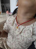 中国黄金（CHINA GOLD）黄金吊坠男女款足金小胖福金坨坨平安金锁项链情人节礼物婴儿满月 【今/次日达】胖福金坨+金珠【红绳】约0.6g 实拍图