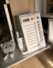 猫太子自律打卡器旋转笔筒收纳盒大容量学生桌面多功能儿童男孩女孩文具高颜值超大笔桶斜插式   象牙白 实拍图