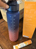 NEWB运动水杯男大容量夏季Tritan塑料茶杯子男女士学生户外健身饮用壶 【更快到】渐变蓝色1000ml 实拍图