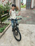 飛鸽儿童自行车6-10-15岁碟刹山地车男孩变速减震中学生女孩脚踏车 【变速】时尚银+减震碟刹+辐条轮 20寸适合身高130-150cm 实拍图